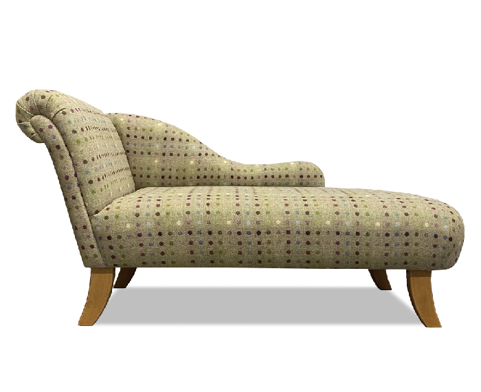 Classic Large Chaise Longue in Multispot Lime
