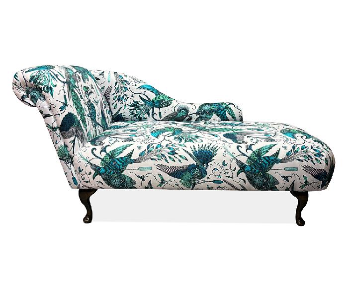 Classic Large Chaise Longue in Audubon Jungle